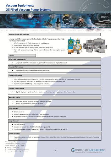 Vacuum Equipment - Oil Filled