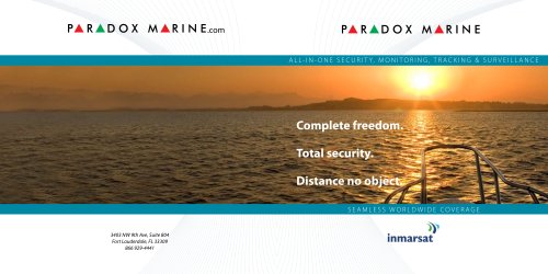 Paradox Marine 2009  Product Brochure