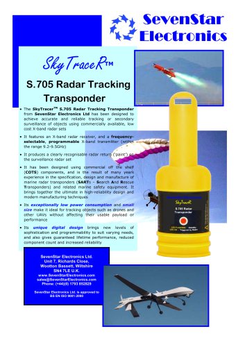 S.705 SkyTraceR Tracking Transponder