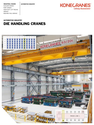 Automotive Industry Die Handling Cranes