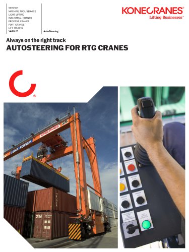 Autosteering for RTGRTG Cranes