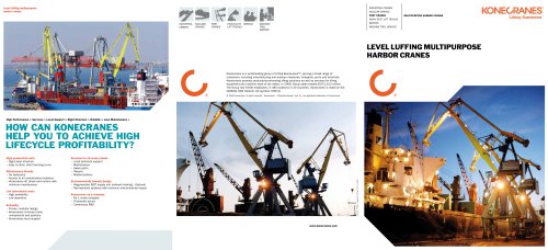 Level Luffing Multipurpose Harbour Cranes