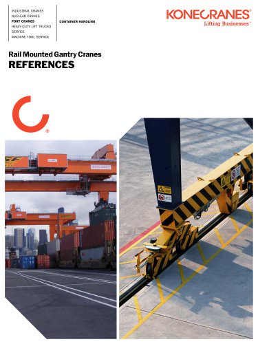 Rail Mounted Gantry Cranes REFERENCES