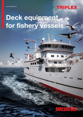 Deck equipmentfor fishery vessels