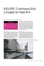 NEUERO Continuous Ship Unloader for Feed Mill