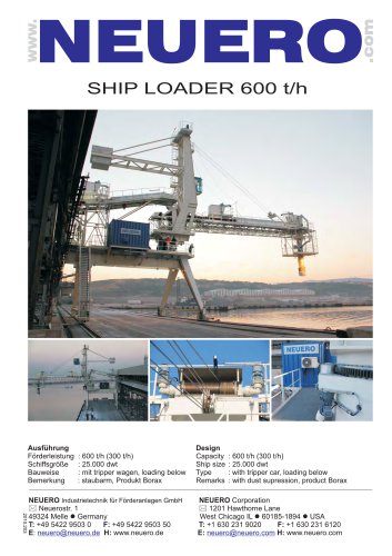 SHIP LOADER 600t/h