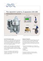 Flex separation systems, S-separators 928–988