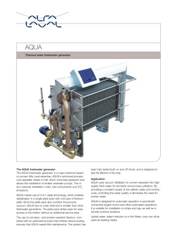 Titanium-plate freshwater generator