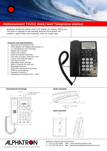 Alphaconnect TX251