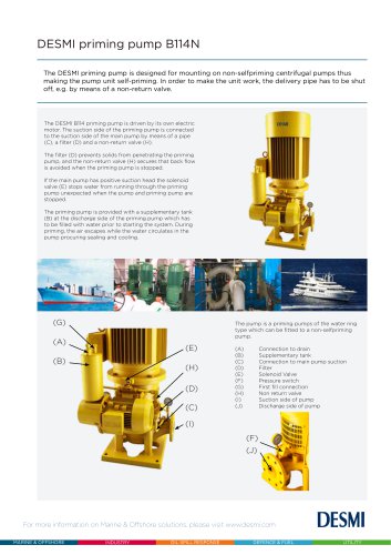 DESMI Priming Pump B114