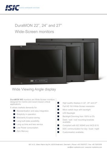 MONITOR 24” WS LED