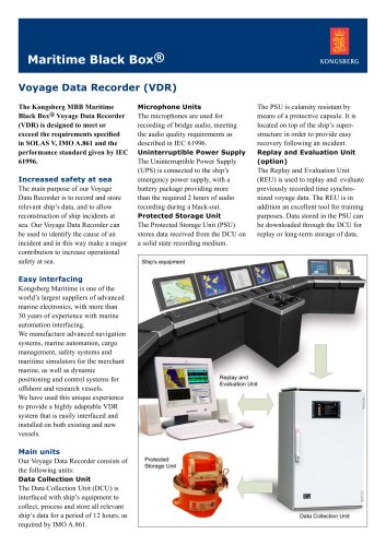 voyage data recorder (VDR) for ships