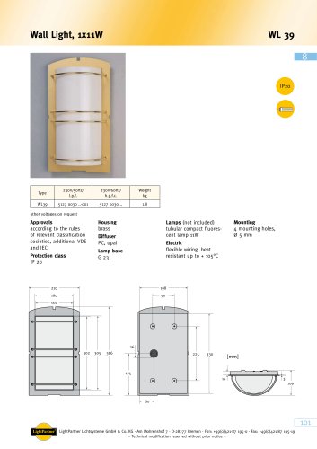 WL 39 Wall Light