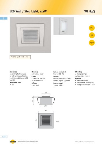 WL 83Q LED Wall / Step Light