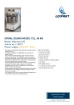 Spiral Dough Mixer L15019