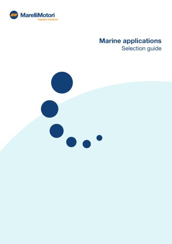 Marine applications Selection guide