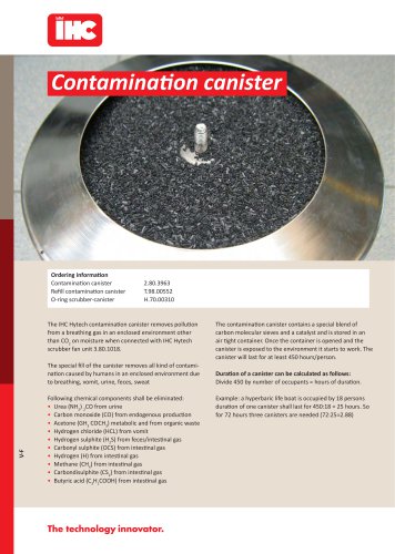 Contamination canister