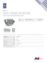 DIESEL ENGINES 16V 1163 M74 for fast vessels with high load factors (1B)