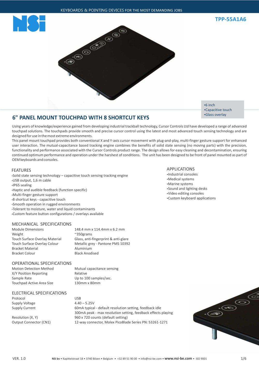 TPP touchpad - NSI