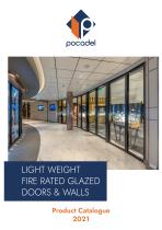 Light weight fire rated glazed doors & walls