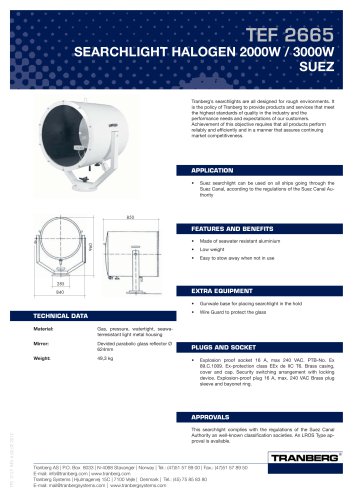 TEF 2665 SUEZ - Halogen 2000/3000W