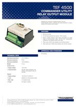 TEF 4500 COMMANDER UTILITY RELAY OUTPUT MODULE