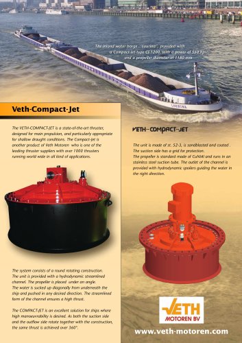 propulsion thruster for ships (flush mounted)