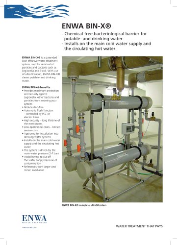 Enwa Bin-X Productsheet
