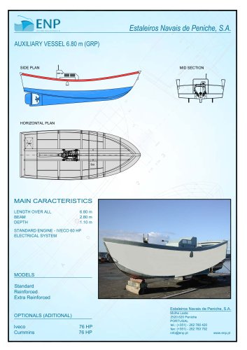 Auxiliary Vessel Technical Data