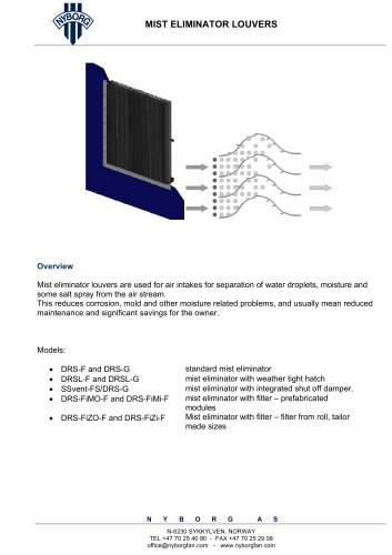 MIST ELIMINATOR LOUVERS