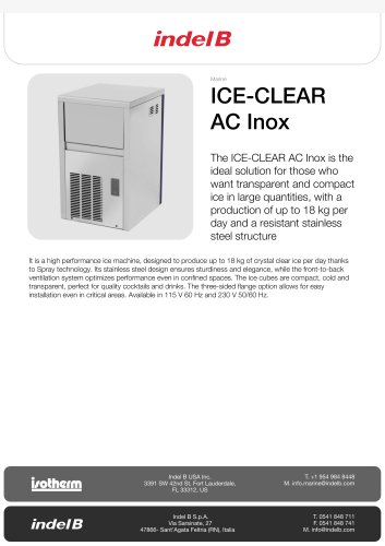 ICE-CLEAR AC Inox