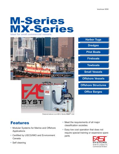 M & MX-Series Sewage treatment