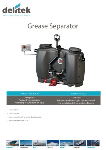 DeliVac Grease Separator