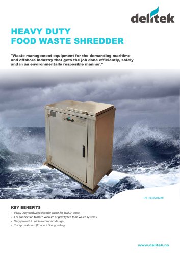 DT-3030SR Food Waste Shredder