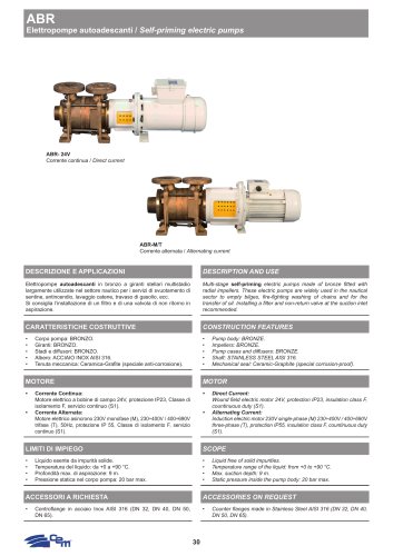 ELETTROPOMPE AUTOADESCANTI  ABR
