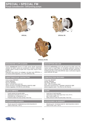 POMPE AUTOADESCANTI SPECIAL • SPECIAL FM