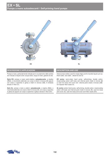 POMPE A MANO AUTOADESCANTI EX • SL