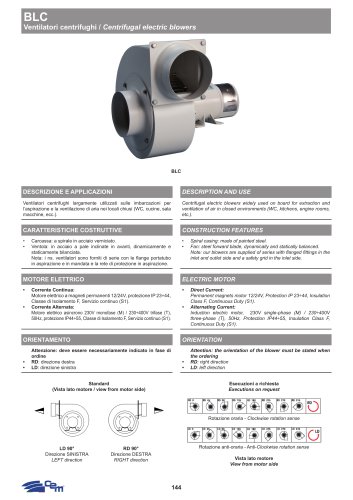 VENTILATORI CENTRIFUGHI BLC