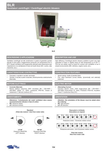 VENTILATORI CENTRIFUGHI BLR 