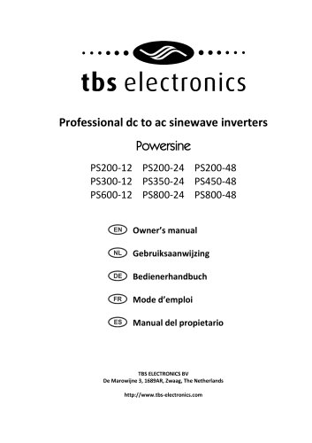 Professional dc to ac sinewave inverters