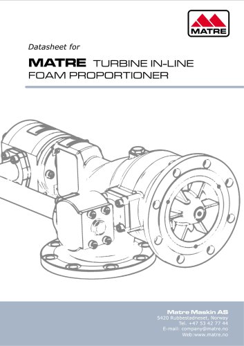 M-TU Turbine general datasheet