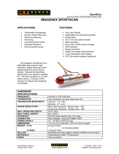 Sportscan_Specs