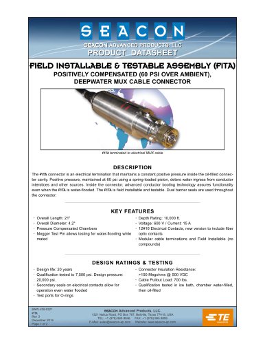 FIELD INSTALLABLE & TESTABLE ASSEMBLY (FITA)