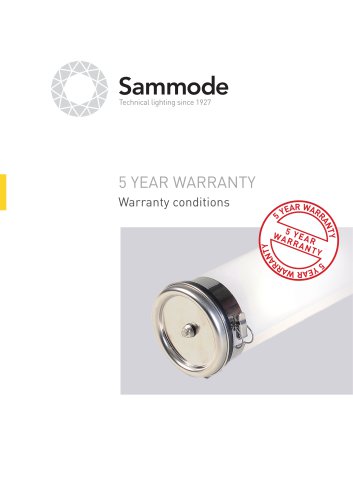 Brochure 5 year warranty