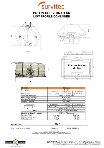 PRO PECHE VI 06 TO SR LOW PROFILE CONTAINER