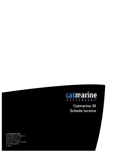 Catmarine 39 scheda tecnica