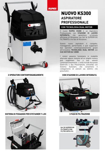 KS300  ASPIRATORE  PROFESSIONALE
