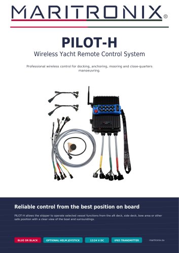 Wireless yacht control system PILOT-H brochure