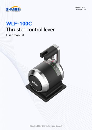 WLF-100C_Thruster control lever_User manual_EN_V1.0
