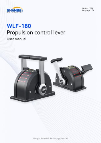 WLF-180_Propulsion control lever_User manual_EN_V1.4
